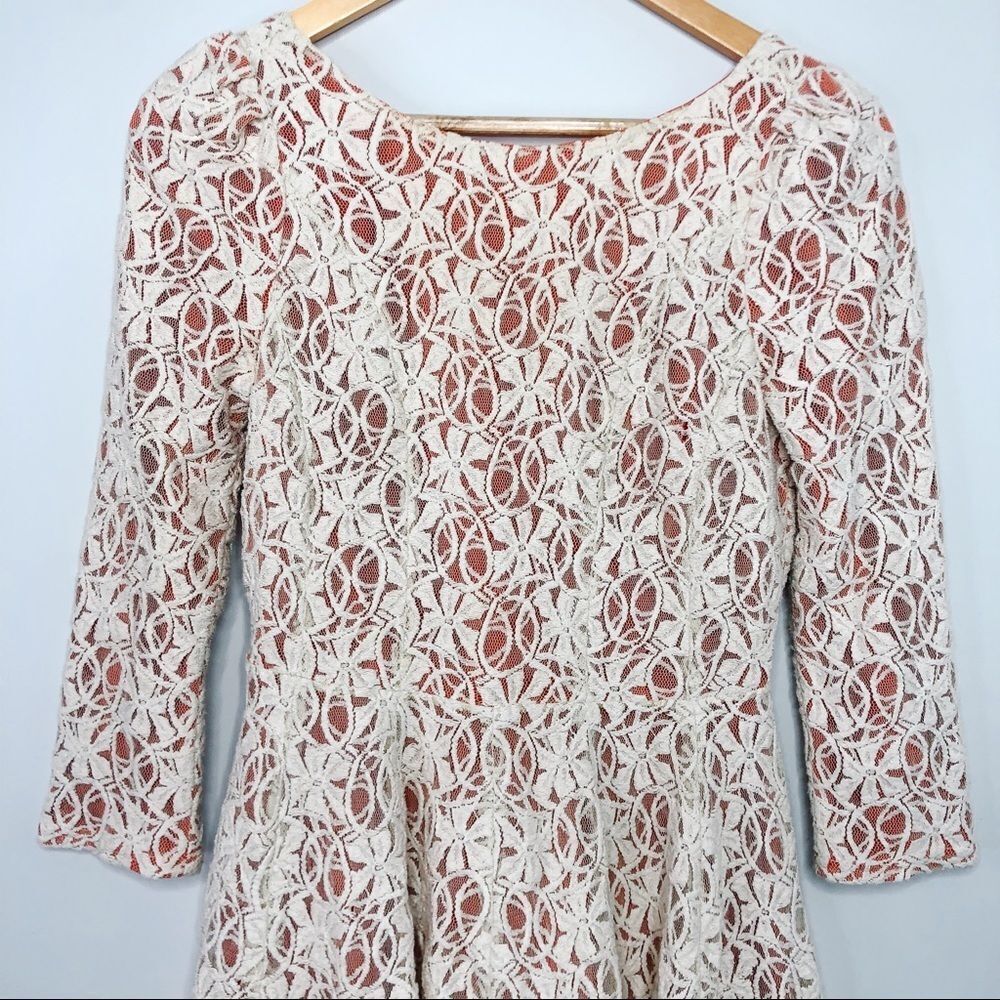 Ark & Co Fit & Flare Lace Crochet Dress - Picture 7 of 11
